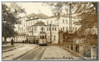 Lockwitztalbahn vor Sanatorium